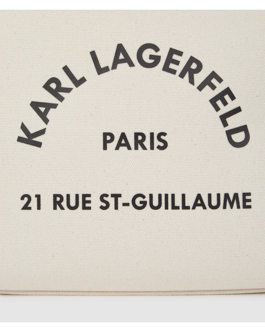 Karl Lagerfeld White Rue St-Guillaume Transformable Tote Bag