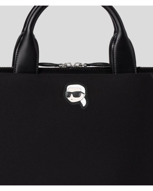 Karl Lagerfeld Black Ikon Laptop Bag