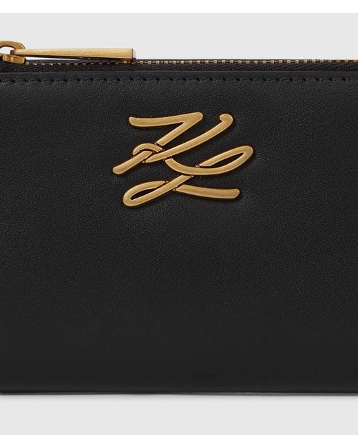 Karl Lagerfeld White K/Autograph Medium Bifold Wallet