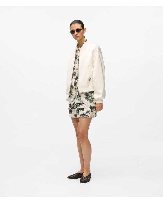 Karl Lagerfeld White Côte D'Azur Bomber Jacket
