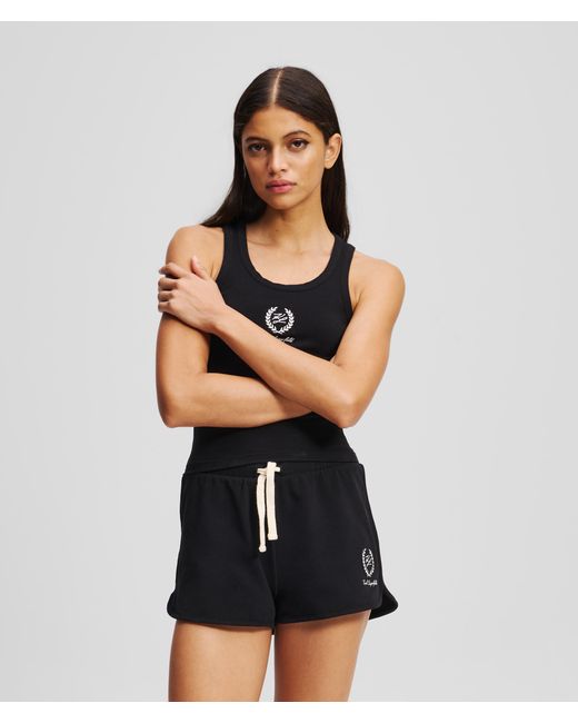Hotel Karl Loungewear Sweatshorts Karl Lagerfeld en coloris Black