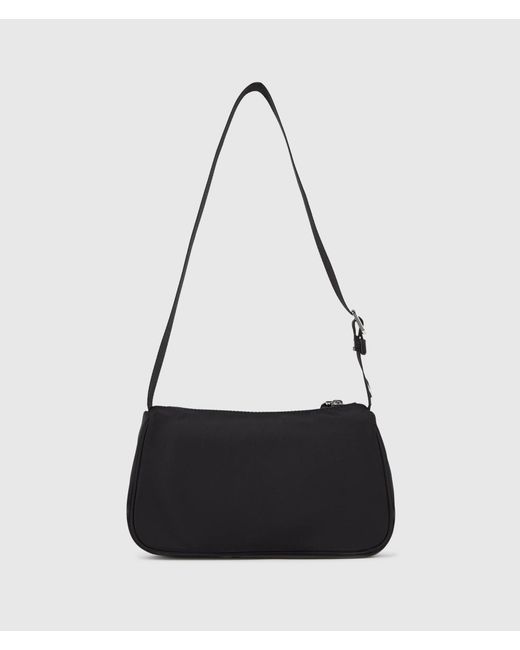 KL Jeans White Logo Nylon Shoulder Bag