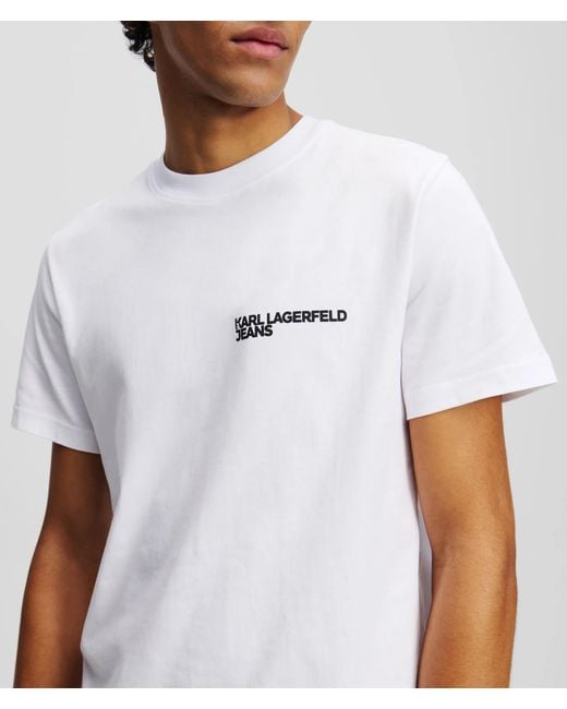 KL Jeans White Slim-Fit T-Shirt for men