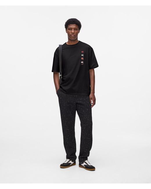 Karl Lagerfeld Black Ikon Fusion T-Shirt for men