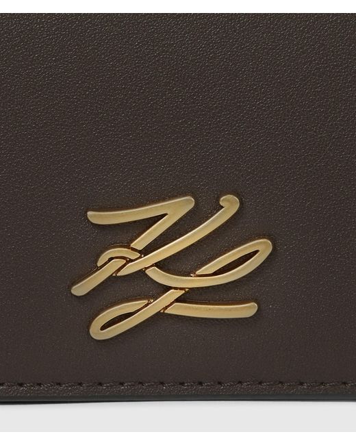 Karl Lagerfeld White K/Autograph Mini Flap Shoulder Bag