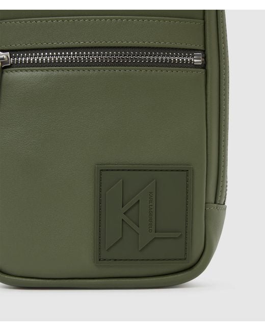 Sac Bandoulière Avec Écusson Monogram, Homme, Taille Karl Lagerfeld pour homme en coloris Green