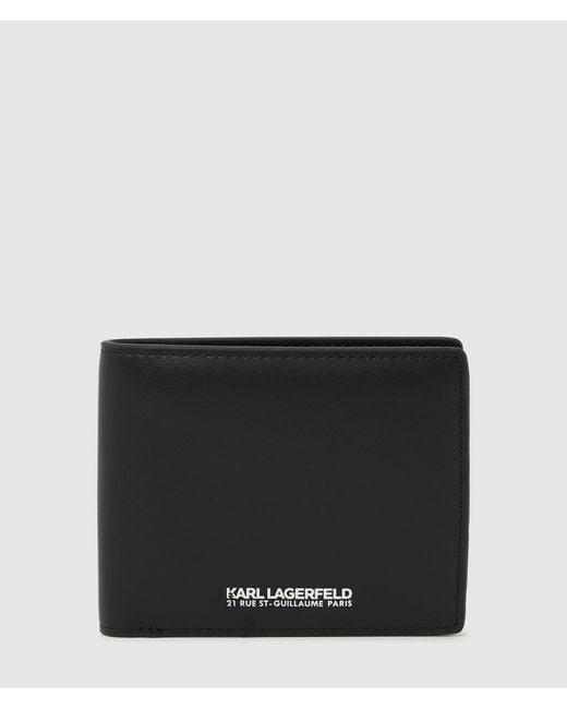 Karl Lagerfeld Black K/Traveller Wallet for men