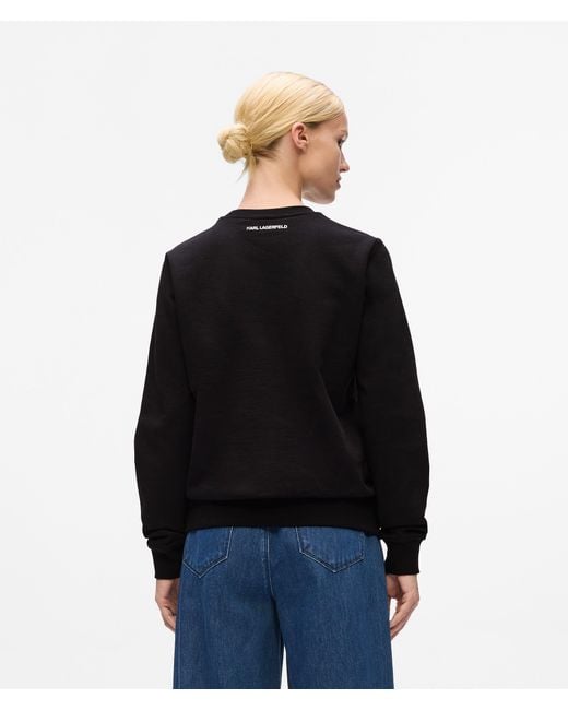 Karl Lagerfeld Black Rue St-Guillaume Sweatshirt