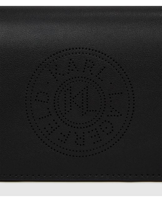 Karl Lagerfeld Black K/Circle Mini Crossbody Bag