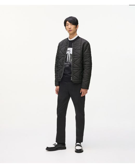 Karl Lagerfeld Black Lightweight Packable Jacket for men