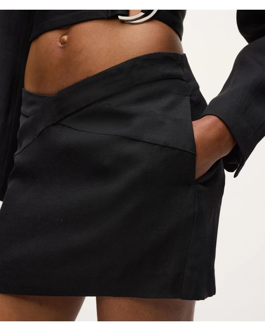 Karl Lagerfeld Black Kl Studio Mini Skort