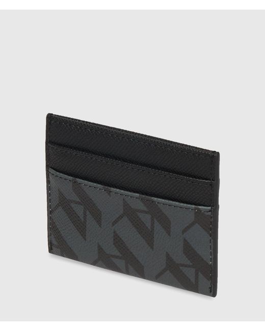 Karl Lagerfeld Black Ikon Monogram Cardholder for men