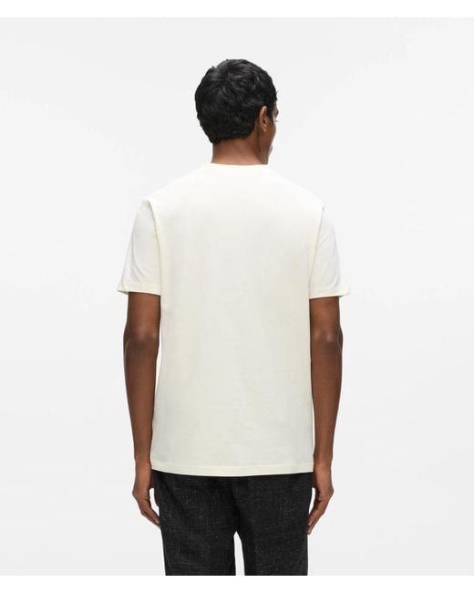 Karl Lagerfeld White Crew Neck T-Shirt for men