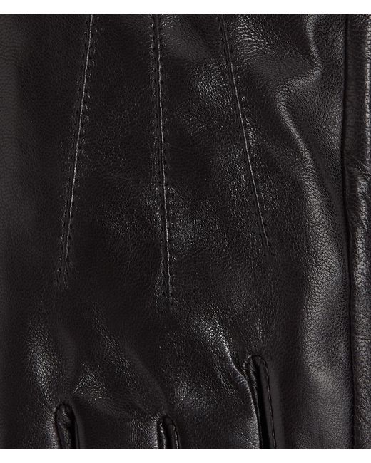 Karl Lagerfeld Black K/autograph Long Leather Gloves