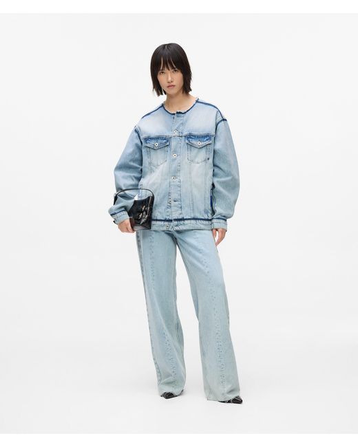 KL Jeans Blue Collarless Denim Jacket