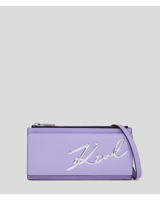 Porteuille Avec Bandoulière K/signature Karl Lagerfeld en coloris Purple