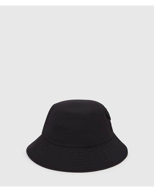 Karl Lagerfeld Black Logo Bucket Hat for men