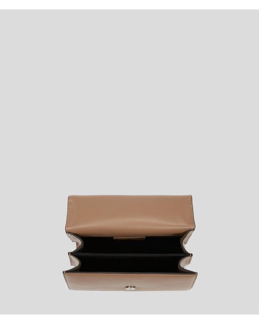 Karl Lagerfeld Brown K/signature Medium Crossbody Bag