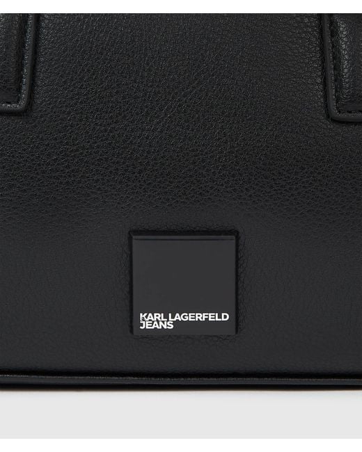 KL Jeans Black Box Logo Bowling Bag