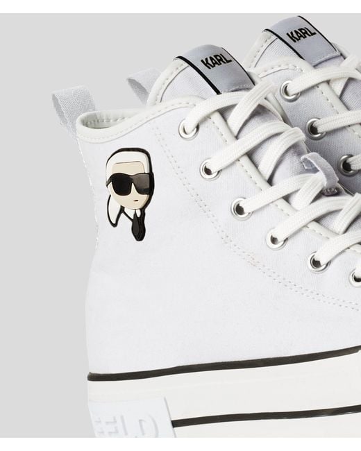Karl Lagerfeld White Ikon Kampus Max Nft High Top Sneaker