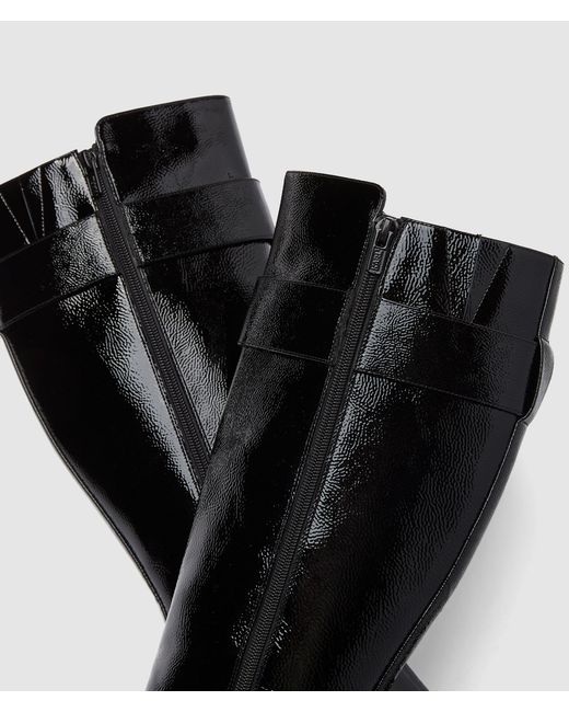 Karl Lagerfeld Black Beata Autograph Tall Boots