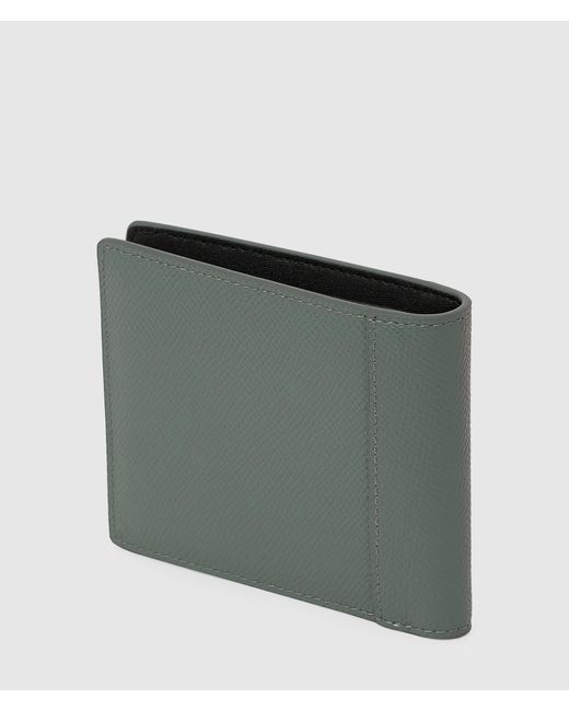 Karl Lagerfeld Green K/Monogram Leather Wallet for men