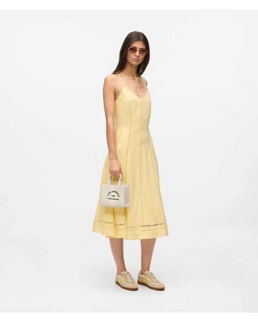Karl Lagerfeld Natural Rue St-Guillaume Mini Tote Bag