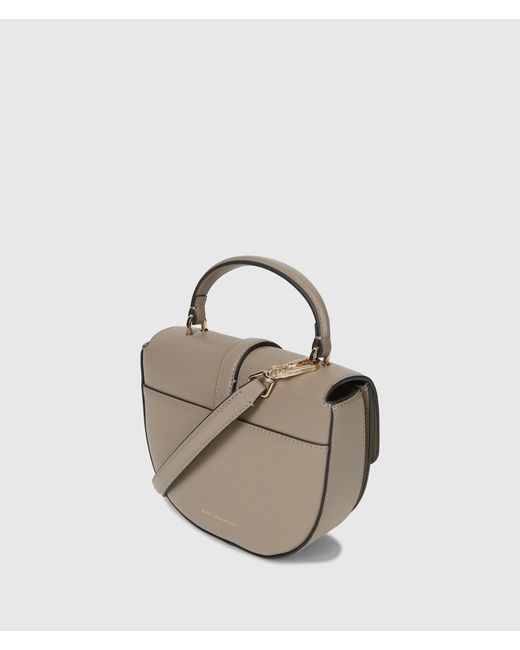 Karl Lagerfeld Natural K/Autograph Drop Top Handle Bag