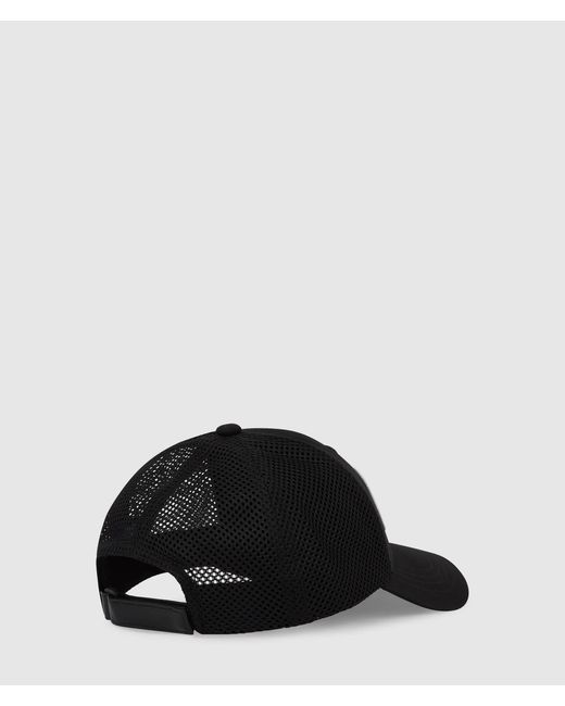 KL Jeans Black Logo Patch Trucker Cap for men