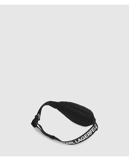 KL Jeans White Nylon Logo Belt Bag for men
