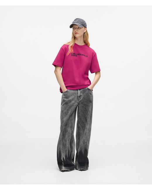 KL Jeans Pink Logo T-Shirt