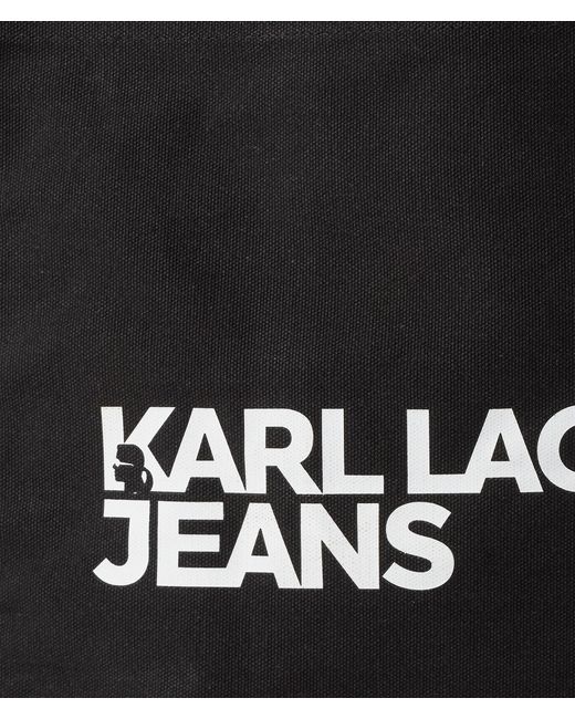 Sac Cabas En Toile Klj Karl Lagerfeld en coloris Black