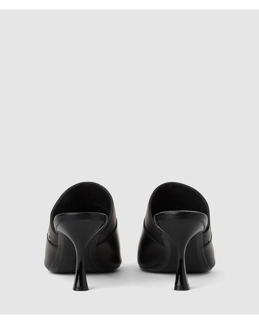 Karl Lagerfeld Black Sienna Heeled Mules