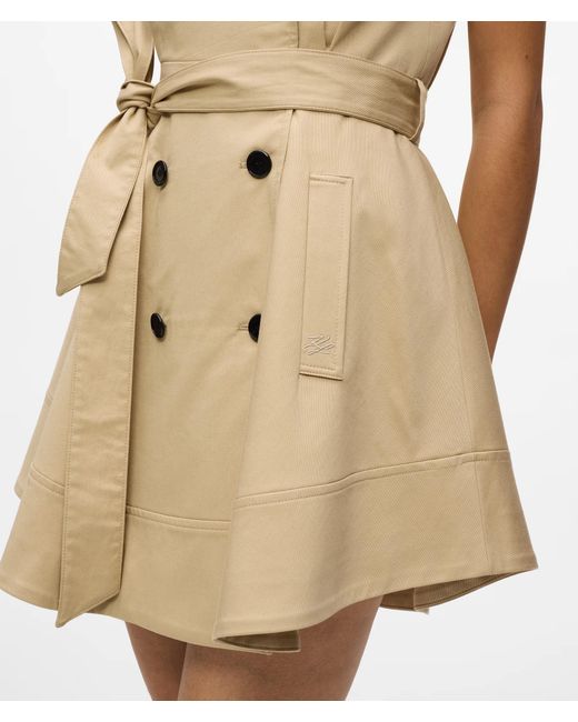 Karl Lagerfeld Natural Kl X Amber Valletta Trench Dress