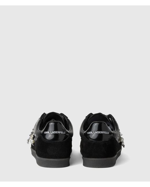 Karl Lagerfeld Black Kandidate Ikon Charms Sneakers