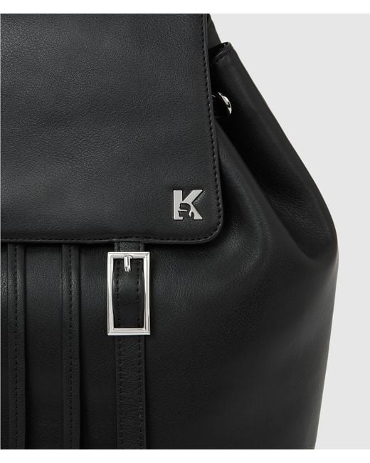 KL Jeans Black K-Logo Small Backpack