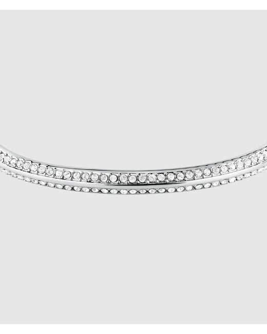 Karl Lagerfeld White Cryrstal Bangle