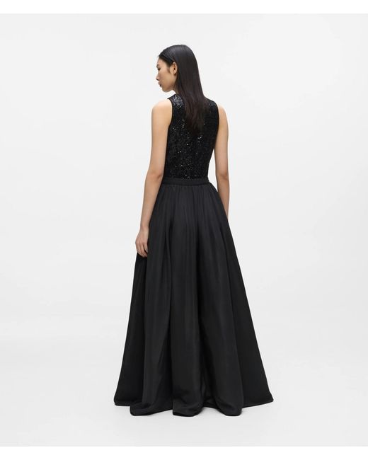 Karl Lagerfeld Black Transformable Sequin Dress