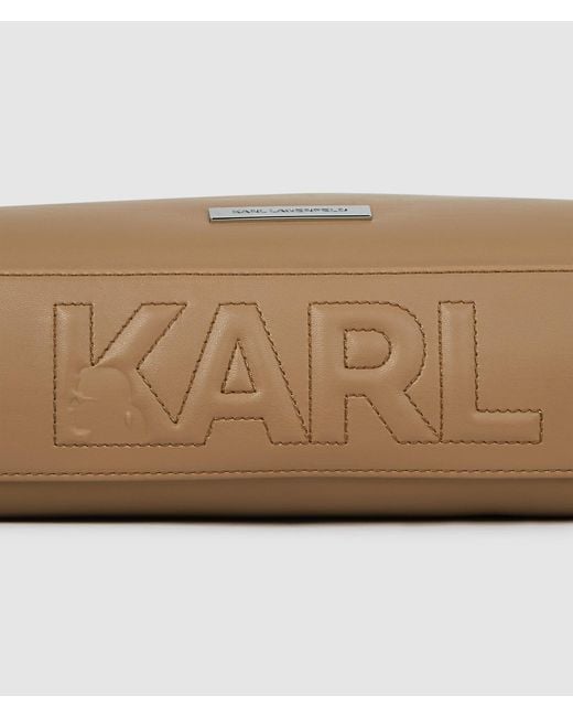 Karl Lagerfeld Natural Ikon Smooth Rectangular Bag
