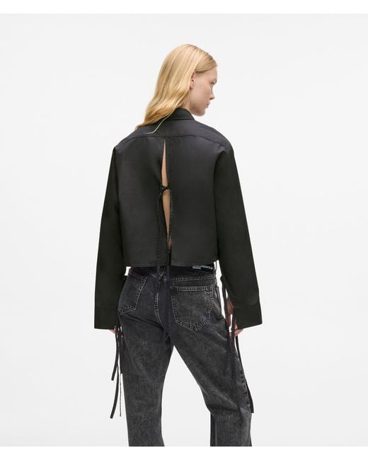 KL Jeans Black Tie Back Shirt