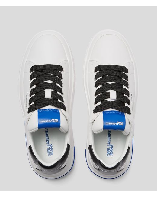 KL Jeans White Leather Sneakers for men