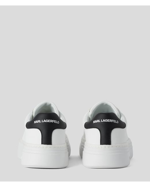 Karl Lagerfeld White Konvert Embossed Logo Sneakers