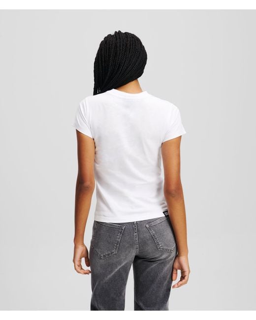 KL Jeans White Slim-Fit T-Shirt
