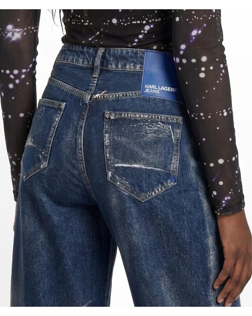 KL Jeans Blue Utility Mid-Rise Relaxed Jeans
