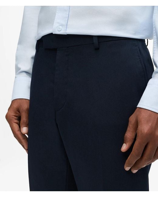 Karl Lagerfeld White Modern-Fit Tailored Pants for men