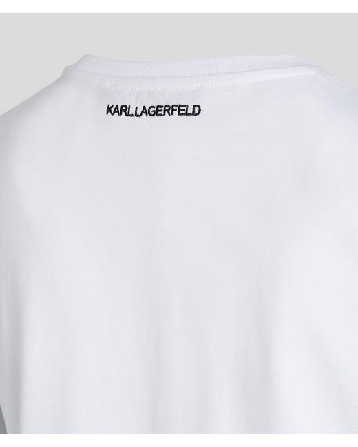 Karl Lagerfeld White Karl Signature T-shirt
