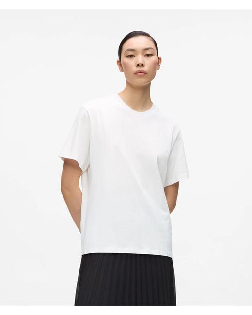 Karl Lagerfeld White Signature Relaxed T-Shirt