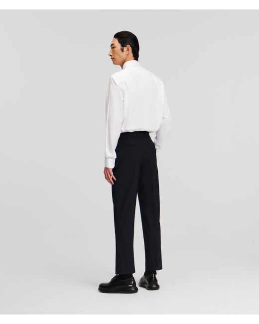 Karl Lagerfeld White Tailored Pants for men