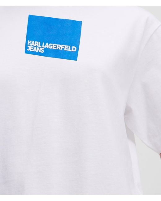KL Jeans White Klj Box Logo T-Shirt