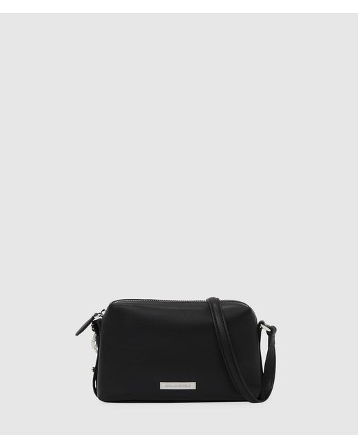 Karl Lagerfeld Black Ikon Smooth Camera Bag